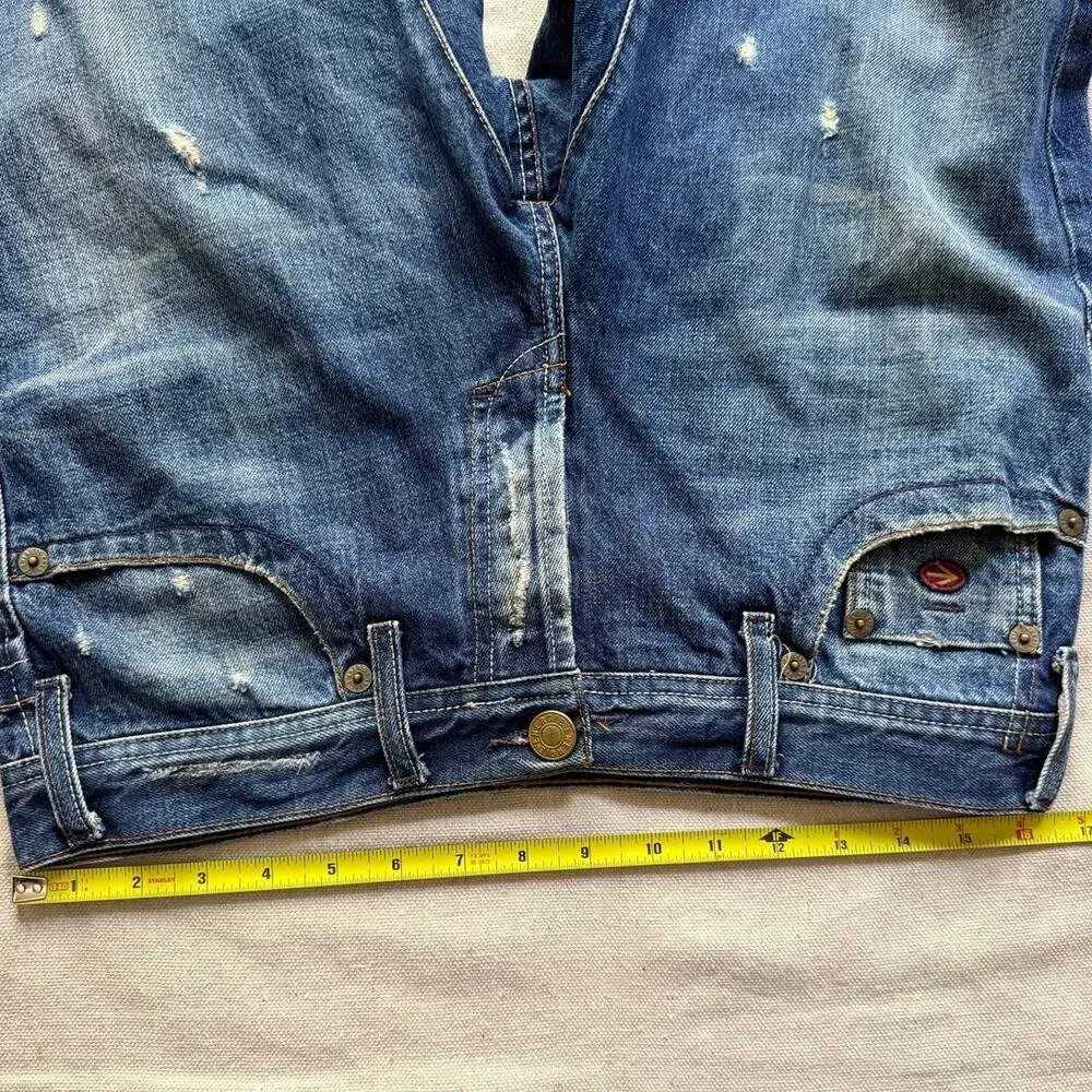 Vintage Energie Jeans Men's 33X34 Justin Distressed Jeans Straight Fit Y2K